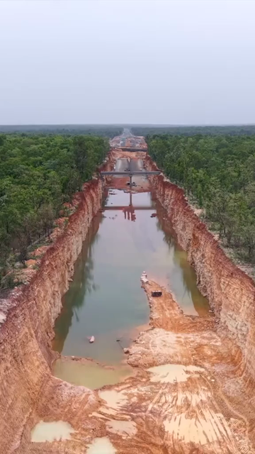 Vertical Aerial View of Raipur–Visakhapatnam Economic Corridor NH-130CD Under Construction in Odisha India