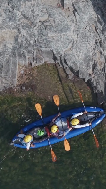 Vertical Aerial View of River Rafting on Betwa River Orchha Madhya Pradesh India