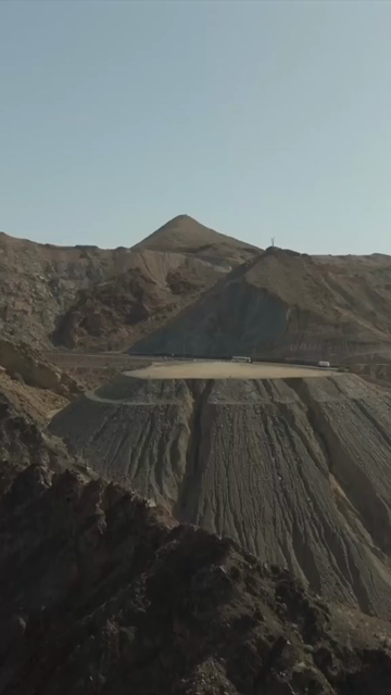 Vertical Aerial View of Rugged Mountains and Gulf of Oman Coastline Muscat Oman