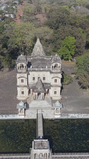 Vertical Aerial View of Scindia Chhatris Shivpuri Madhya Pradesh India