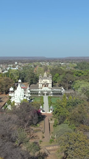 Vertical Aerial View of Scindia Chhatris Shivpuri Madhya Pradesh India