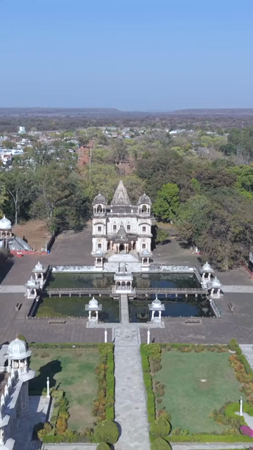 Vertical Aerial View of Scindia Chhatris Shivpuri Madhya Pradesh India