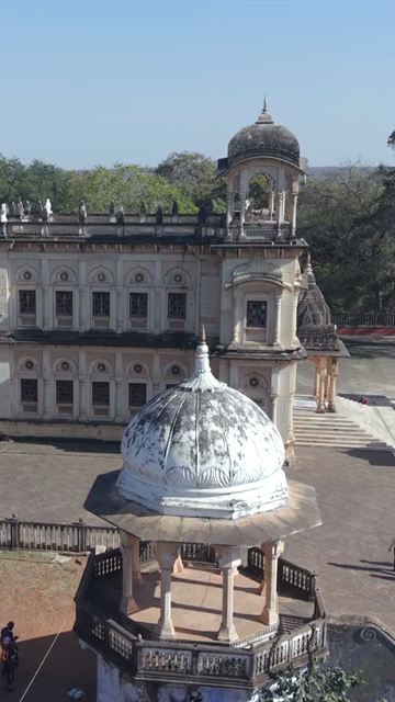 Vertical Aerial View of Scindia Chhatris Shivpuri Madhya Pradesh India