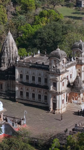 Vertical Aerial View of Scindia Chhatris Shivpuri Madhya Pradesh India
