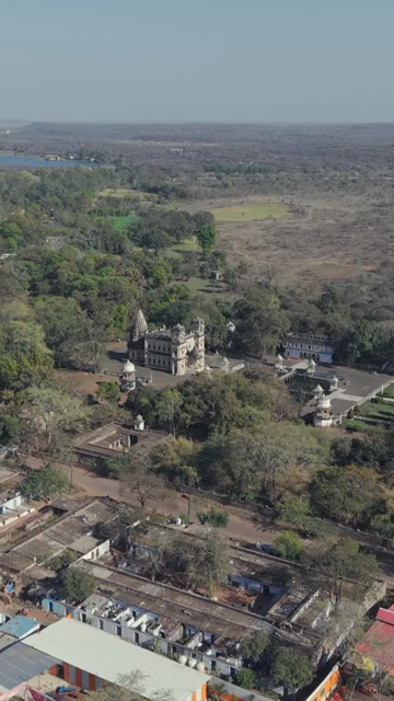 Vertical Aerial View of Scindia Chhatris Shivpuri Madhya Pradesh India
