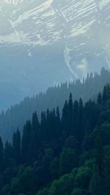 Vertical Aerial View of Solang Valley Manali Himachal Pradesh