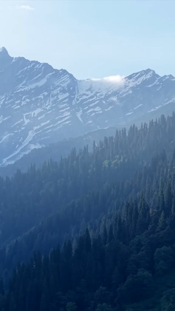 Vertical Aerial View of Solang Valley Manali Himachal Pradesh