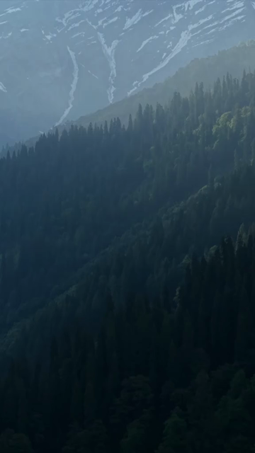 Vertical Aerial View of Solang Valley Manali Himachal Pradesh