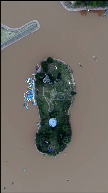 Vertical Aerial View of Sukhna Lake and Chandigarh Cityscape in India