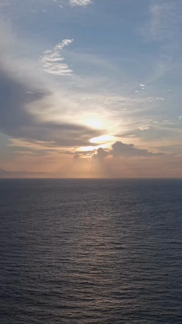 Vertical Aerial View of Sunset Over Arabian Sea Kerala India
