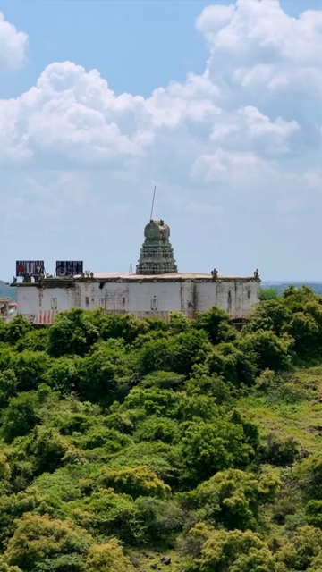 Vertical Aerial View of Thiruneermalai Ranganatha Perumal Temple in Chennai Tamil Nadu India