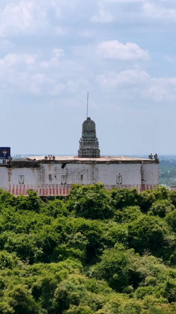 Vertical Aerial View of Thiruneermalai Ranganatha Perumal Temple in Chennai Tamil Nadu India
