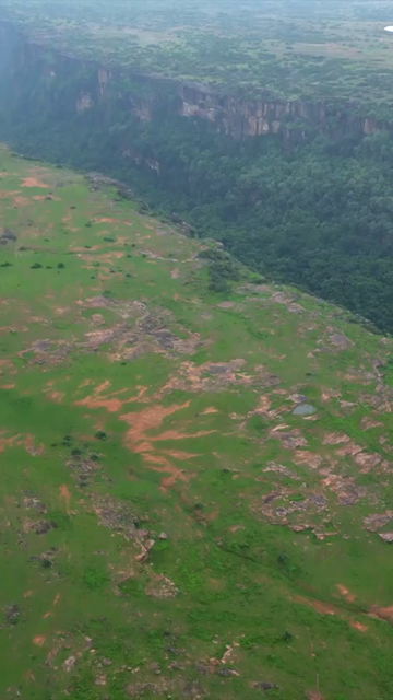 Vertical Aerial View of Tons River and Rocky Landscape Rewa Madhya Pradesh India