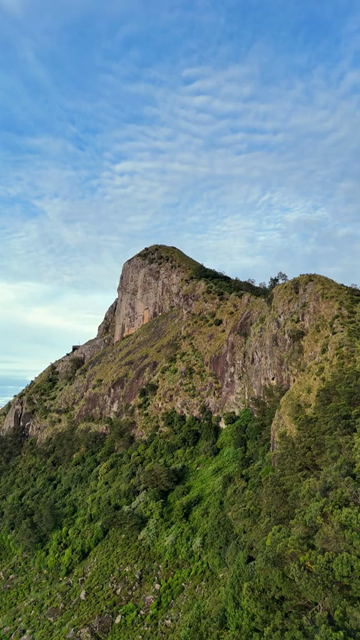 Vertical Aerial View of Top Station Mountain Peak in Munnar Kerala India