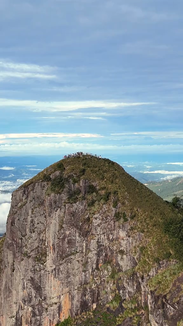 Vertical Aerial View of Top Station Mountain Peak in Munnar Kerala India