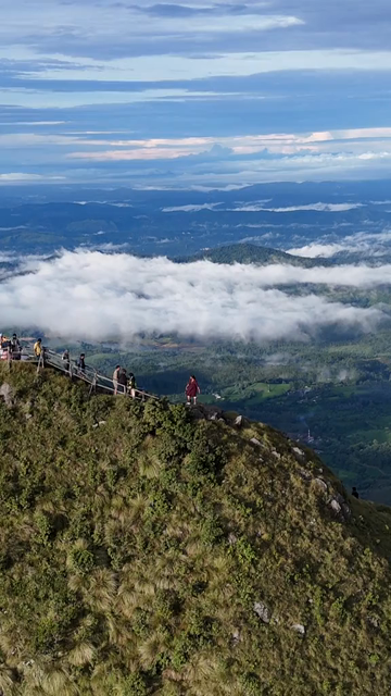 Vertical Aerial View of Top Station Mountain Peak in Munnar Kerala India