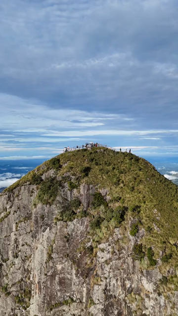 Vertical Aerial View of Top Station Mountain Peak in Munnar Kerala India