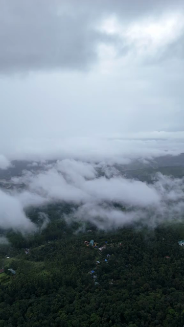 Vertical Aerial View of Top Station Mountain Peak in Munnar Kerala India