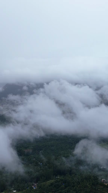 Vertical Aerial View of Top Station Mountain Peak in Munnar Kerala India