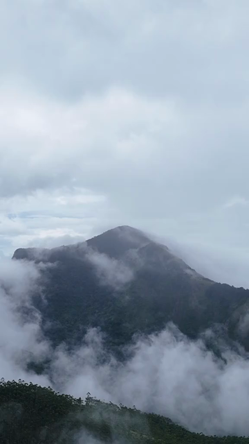 Vertical Aerial View of Top Station Mountain Peak in Munnar Kerala India