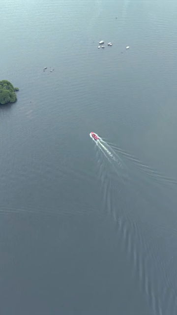 Vertical Aerial View of Tourists Boating on Madu Ganga Mangrove Lagoon Sri Lanka