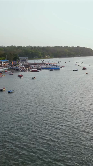Vertical Aerial View of Upper Lake Bhojtal Bhopal