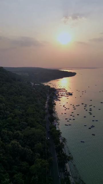 Vertical Aerial View of Upper Lake Bhojtal Bhopal, Madhya Pradesh