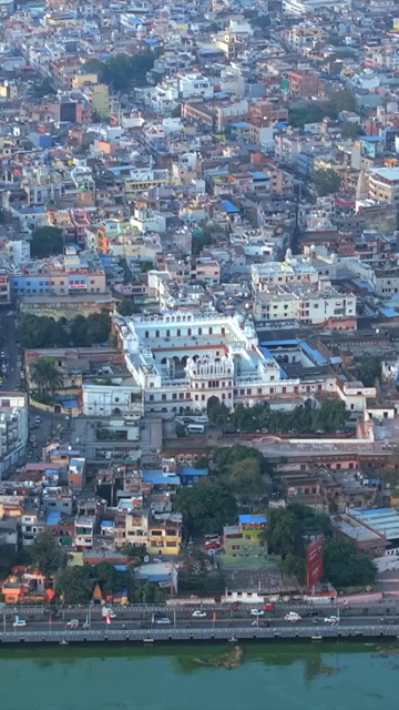 Vertical Aerial View of Upper Lake Bhojtal Bhopal, Madhya Pradesh