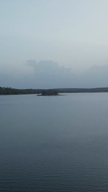 Vertical Aerial View of Upper Lake Bhojtal Bhopal