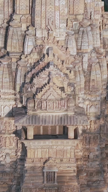 Vertical Aerial View of Western Group of Temples at Khajuraho, Madhya Pradesh
