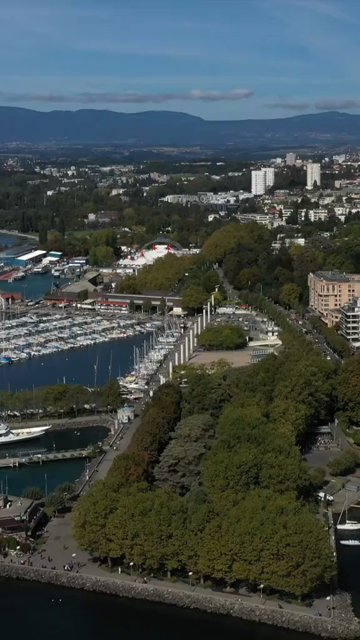 Vertical Aerial View of Zurich Cityscape in Switzerland