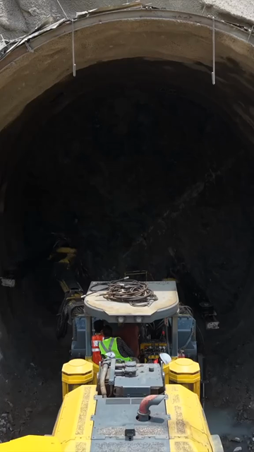 Vertical Aerial View of Kottavalasa–Kirandul Railway Tunnel Construction and Tracks, Andhra Pradesh