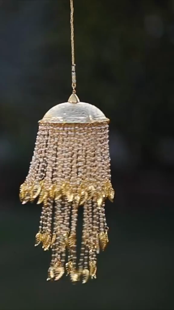 Vertical Close-Up Shot of Traditional Indian Bridal Kalire Jewelry