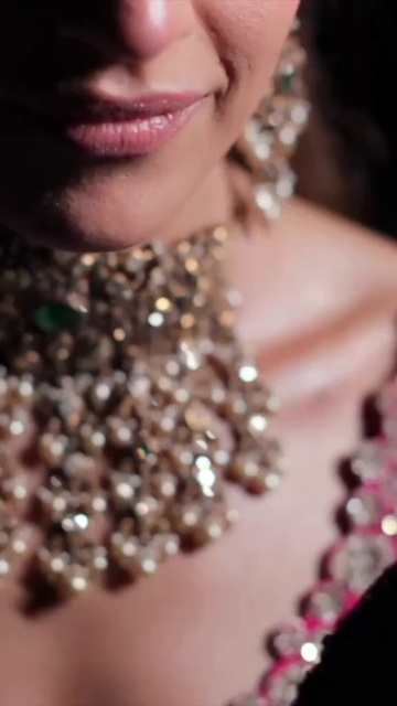 Vertical Close Up of Indian Bride Showcasing Traditional Bridal Jewellery