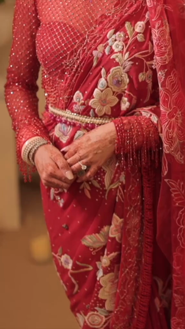 Vertical Close Up of Indian Bride Showcasing Traditional Bridal Jewellery