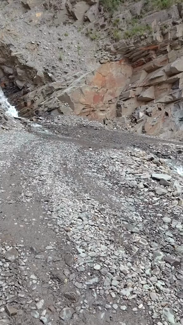 Vertical POV of Adventure Motorcycle Ride on Scenic Himalayan Road in Ladakh