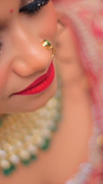Vertical Portrait of Beautiful Indian Bride in Traditional Bridal Attire