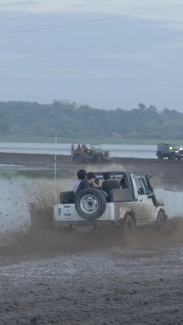 20th August 2026 : Vertical Shot of Bhopal Mud Rally at Kaliyasot Dam Madhya Pradesh India