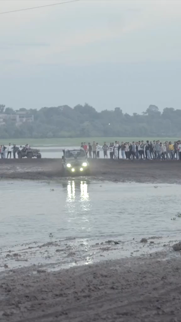 20th August 2026 : Vertical Shot of Bhopal Mud Rally at Kaliyasot Dam Madhya Pradesh India