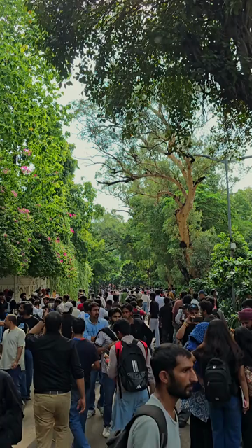 24th July 2026 : Vertical Shot of CJP Student Protest Over NEET Paper Leak at Jantar Mantar Delhi with protesters demanding the resignation of Union Education Minister Dharmendra Pradhan