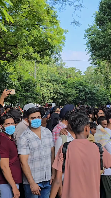 24th July 2026 : Vertical Shot of CJP Student Protest Over NEET Paper Leak at Jantar Mantar Delhi with protesters demanding the resignation of Union Education Minister Dharmendra Pradhan