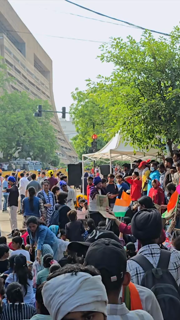 24th July 2026 : Vertical Shot of CJP Student Protest Over NEET Paper Leak at Jantar Mantar Delhi with protesters demanding the resignation of Union Education Minister Dharmendra Pradhan