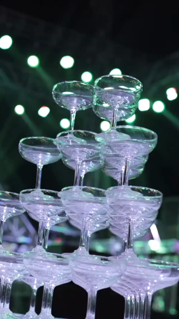 Vertical Shot of Cocktail Bar Setup at an Indian Wedding Reception