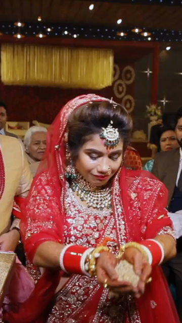 09th Feb 2026 : Vertical Shot of Emotional Indian Bride During Bidaai Ceremony