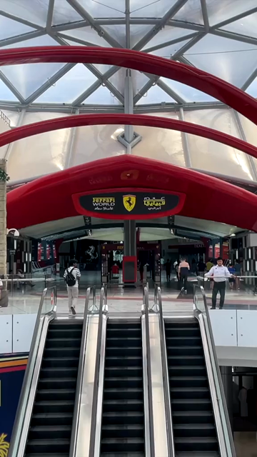 20th April 2026 : Vertical Shot of Ferrari World Entrance Abu Dhabi UAE