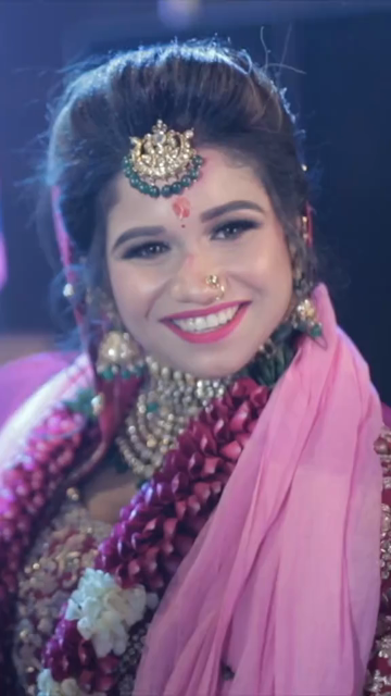 Vertical Shot of Indian Bride Dancing During Her Wedding Celebration