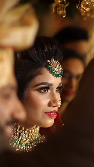 Vertical Shot of Indian Bride Entrance at Luxury Wedding Ceremony