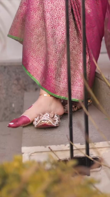 Vertical Shot of Indian Bride Posing During her wedding Reception