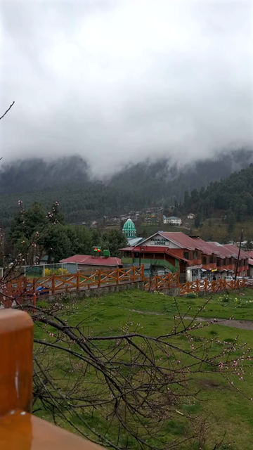 Vertical Shot of Pahalgam Kashmir Mountain Landscape Jammu and Kashmir India