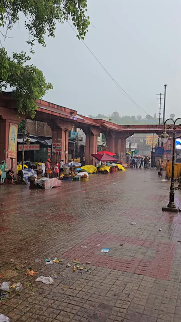 Vertical Shot of Rain in Ujjain, Madhya Pradesh, India
